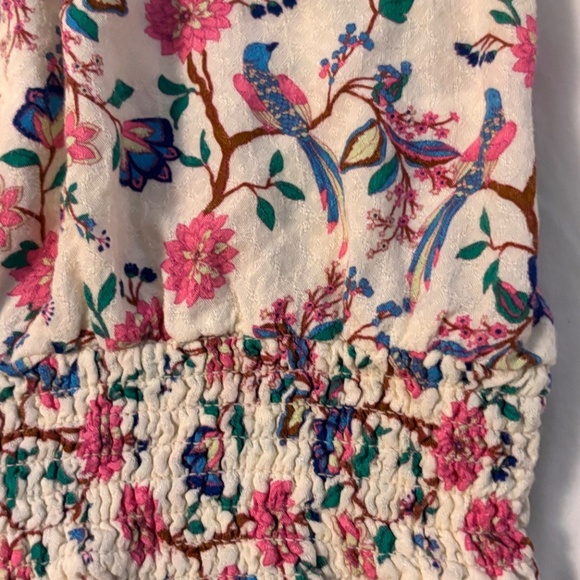 Rose & Olive Sleeveless Floral Blouse Racer Back Size Large - Picture 6 of 6